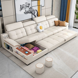 Canapé modulable convertible en <span class=keywords><strong>lit</strong></span> avec rangement, cadre coulissant, 2 places, mobilier moderne, salon, canapé-<span class=keywords><strong>lit</strong></span> pliable - Product Image 2