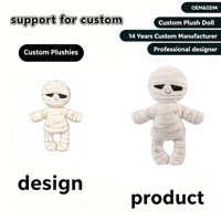 Peluche Mumie Égyptienne Personnalisée en Usine, Poupée en Peluche Souple Mumie Bandagée, Conception Personnalisée Personnage de l'Égypte Ancienne, Peluche de Voyage