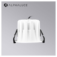 Spot encastrable LED orientable 5W / 7W D110mm 220V pour plafond, angle de zoom 80°, éclairage intérieur