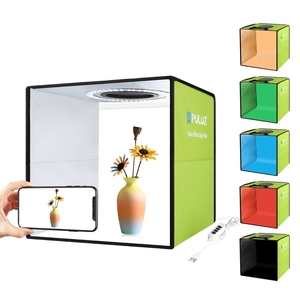 Prix usine populaire <span class=keywords><strong>Mini</strong></span> PULUZ 30cm <span class=keywords><strong>Photo</strong></span> <span class=keywords><strong>Studio</strong></span> boîte <span class=keywords><strong>Portable</strong></span> pliable tir tente de table photographie LED remplissage boîte à lumière - Product Image 2