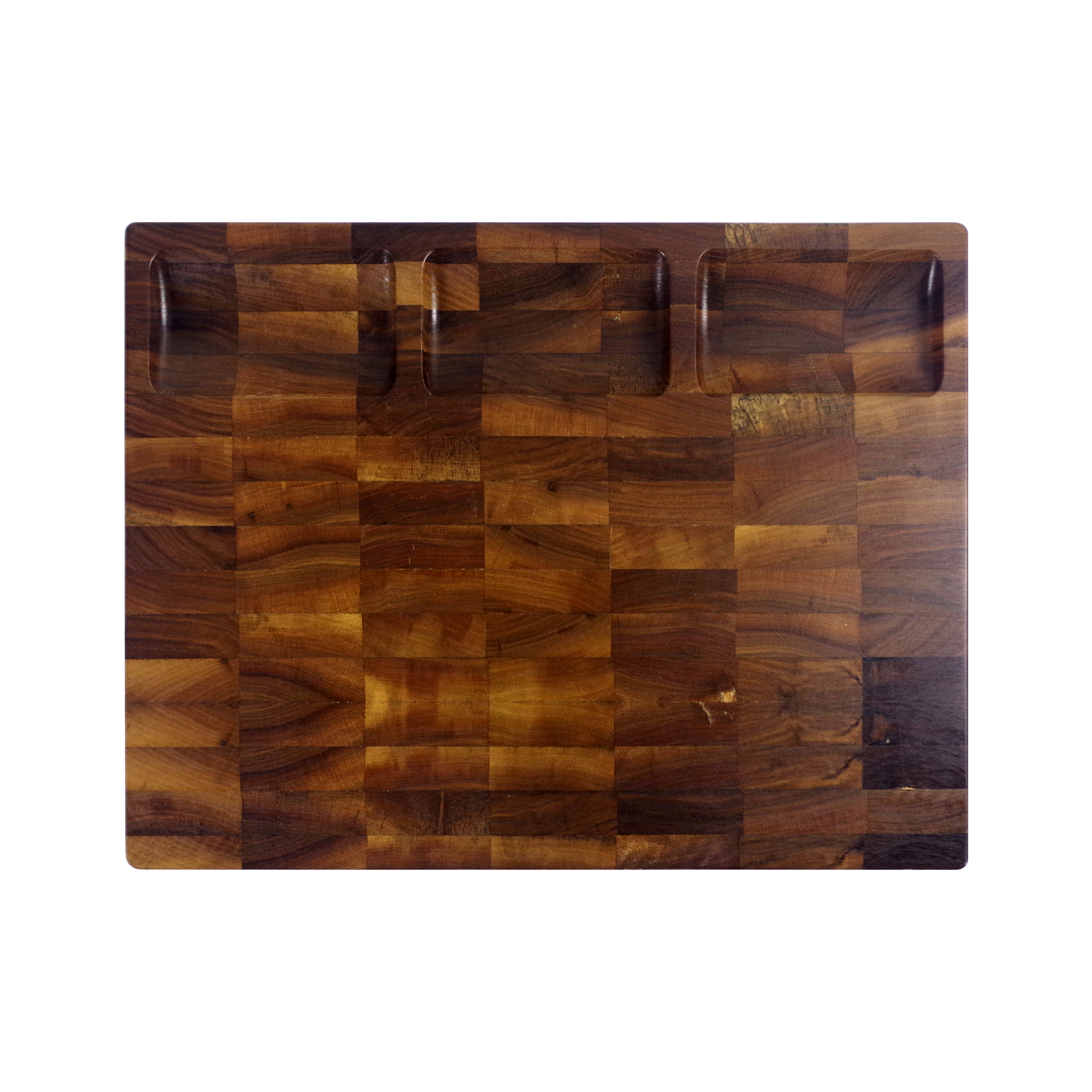 Custom Kitchen Walnut Wood Butcher Block For Kitchen Meat Customized Wooden Chopping Board With Hand Grip