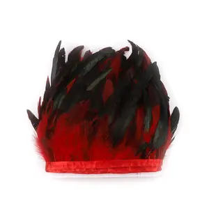 Wholesale Feather Trim Rooster Schlappen Feather Lace Fringe DIY Crafts Cock Plumes