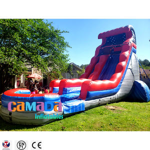 Juego de Fiesta infantil personalizado de fábrica, gran oferta, toboganes de agua inflables para patio trasero, castillo hinchable, gorila de salto con piscina - Product Image 4