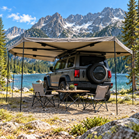 Tente de toit pour véhicule 270XL quatre saisons avec ouverture automatique rapide, coque ABS, tailles 2m/2.5m, kit d'alimentation LED pour le camping et les voyages routiers