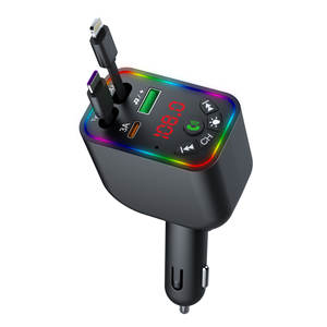Reproductor MP3 para Auto L5 con Transmisor FM, Cargador para Encendedor, Pantalla LED, Llamadas Manos Libres y Reproducción de Música por USB - Product Image 1