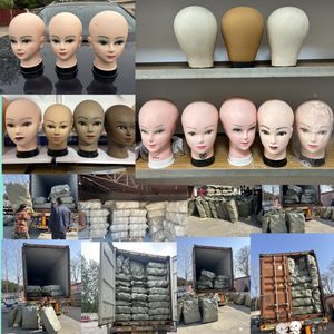 Tête <span class=keywords><strong>d</strong></span>'entraînement pour coiffeur, cheveux bouclés mi-longs, style poupée, résistants aux hautes températures, best-seller pour femmes - Product Image 5