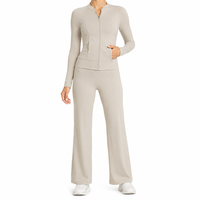 Ensemble 2 pièces OEM pour femme, body sans bretelles et short taille haute, en tissu intelligent Spandex/Nylon respirant et extensible dans les quatre sens