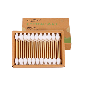 Produits de créateur chinois oreille propre 33 pièces bâton de bambou tête de <span class=keywords><strong>gourde</strong></span> coton-tige avec paquet de boîte de tiroir en papier Kraft - Product Image 4