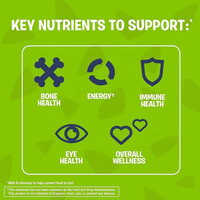 Capsules de multivitamines à base d'aliments entiers avec extrait de plantes, 60 par flacon, sans OGM. Pour usage diététique adulte uniquement. Exportation transfrontalière TK.
