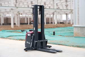 Gerbeur électrique à marche latérale Solreign <span class=keywords><strong>CDD</strong></span> 1t 1000kg 3m, transpalette de manutention pour entrepôt, batterie lithium 24V, hydraulique latérale - Product Image 6