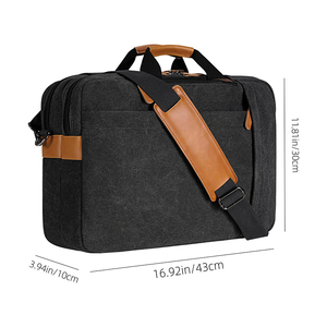 Sac à bandoulière pour <span class=keywords><strong>ordinateur</strong></span> résistant à l'eau 3 en 1 Porte-documents convertibles pour <span class=keywords><strong>ordinateur</strong></span> portable Housse rembourrée pour <span class=keywords><strong>ordinateur</strong></span> portable - Product Image 5