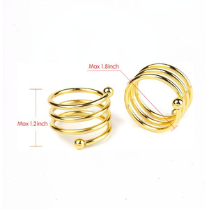 Ychon Metall Servietten ring Eleganter Frühlings servietten ring mit stabilem Metall design für Hotel tisch einstellungen Serviette - Product Image 3