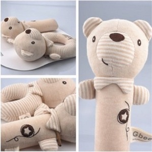Jouet en peluche <span class=keywords><strong>hochet</strong></span> pour bébé, éducation précoce, animaux, jouets apaisants, hochets pour bébé, clochettes personnalisées, 2023 - Product Image 3