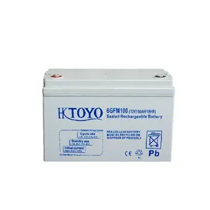 TOYO 32 שנים אטום עופרת חומצה MF 12V100Ah AGM GEL עמוק מחזור אחסון שמש סוללה