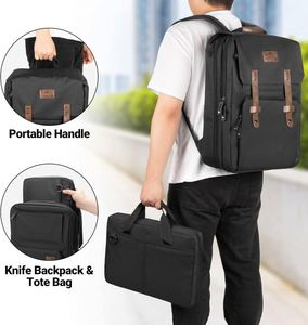 Échantillon gratuit : Sac de rangement robuste pour couteaux de chef, sac à fermeture éclair pour outils multi-chefs, sac de rangement expert - Product Image 5