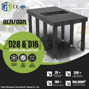Système de gabarit de soudage modulaire 3D robuste, capacité de 4T, trous de fixation de 28 mm, grille, nouvelle table de soudage 3D pour la fabrication de métaux - Product Image 4