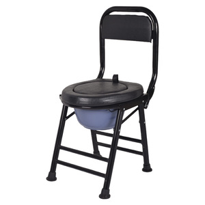 Chaise de toilette pliante portable Tong Kang en acier inoxydable pour personnes âgées avec dispositif d'assistance - Product Image 1
