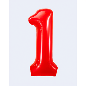 Party Love Number <b>Balloon</b> Red 100cm Metallic Foil Birthday Party <b>Decor</b> Kids Celebration Supplies - Product Image 2
