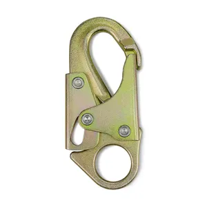 Pabrik Tempa Kait Jepret Kait Perlindungan Jatuh/Harness/Sabuk Keselamatan Harness Grosir Kekuatan Tinggi 23KN Baja Keamanan 215*68.2Mm