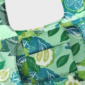 Customised Logo Reusable <b>Medium</b> Folding <b>Tote</b> <b>Bags</b> Eco-friendly Polyester Promotion Shopping Supermarkets Wholesale - Product Image 4