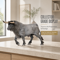 Figurine d'animal de ferme, modèle de taureau, jouet pour enfants, apprentissage éducatif, projet scientifique, scène de diorama, décoration de bureau, étagère
