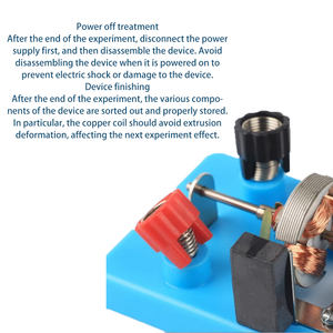 ชุดเครื่องมือสำหรับการเรียนการสอนแบบจำลองมอเตอร์ไฟฟ้าชุดทดลองทางกายภาพเครื่องมือสำหรับนักเรียนมัธยมปลายห้องปฏิบัติการฟิสิกส์ - Product Image 4
