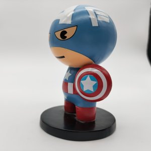 Nuevo diseño <span class=keywords><strong>Steve</strong></span> Rogers figura de acción estatua lindo diseño de dibujos animados 3D figuras de personajes de resina personalizados - Product Image 3