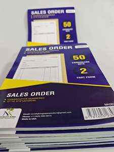 Vente en gros usine, personnalisation sur mesure : 50 sets <span class=keywords><strong>de</strong></span> carnets <span class=keywords><strong>de</strong></span> factures et <span class=keywords><strong>de</strong></span> reçus commerciaux en 2 exemplaires (sans carbone) - Product Image 3