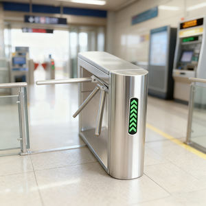 Torniquete de seguridad automático para exteriores, de media altura, para acceso a estadios y metro, con puerta giratoria de alta velocidad para peatones, tipo trípode, precio. - Product Image 2