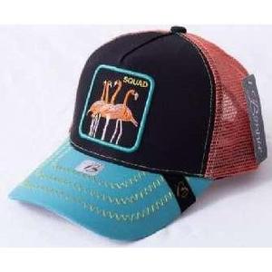 Gorra Trucker Flamingo Squad, Ajustable, de Malla, Unisex, Casual, Diseño de 6 Paneles, para Primavera/Verano - Product Image 1