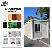 Structure de maison conteneur préfabriquée en usine, démontable et mobile, de 20 pieds ou 40 pieds, en kit, avec design moderne pour usage résidentiel, bureautique et commercial
