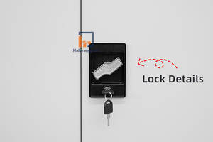 Armoire de stockage de fichiers en acier verticale réglable à deux portes moderne ignifuge et étanche pour la maison bureau salle de sport école entrepôt utilisation - Product Image 5