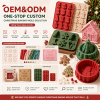 Weihnachtliche Silikon-Schokoladenform Festliche Süßigkeitenform Weihnachtsthema Dessert-Backform für Kuchendekoration