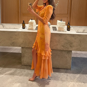 General Merchandise 2026 Spring New Arrival: Cross-Border European and American Foreign Trade Women's Clothing, French Retro <strong>Flo</strong> - Product Image 3