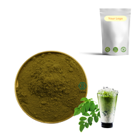 Layanan OEM Bubuk Daun Moringa Grosir Minuman Superfood 100% Alami MOQ Rendah Bubuk Daun Moringa Oleifera