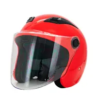 Half Open Face Motorcycle Moto Helmets with DOT Visor