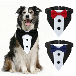 Tanpopo perro esmoquin <span class=keywords><strong>Collar</strong></span> ajustable traje pajarita Formal boda traje pequeño mediano grande mascota multifuncional Bandana <span class=keywords><strong>Collar</strong></span> - Product Image 1