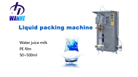 WANHE SJ-1000 machine à emballer automatique de sachets de savon liquide 500ml pour les petites entreprises 220v emballeuse de sachets de jus d'eau pour la glace en plastique