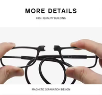 Lunettes de lecture magnétiques anti-lumière bleue pour tous, taille ajustable, branches avant magnétiques, design pliable