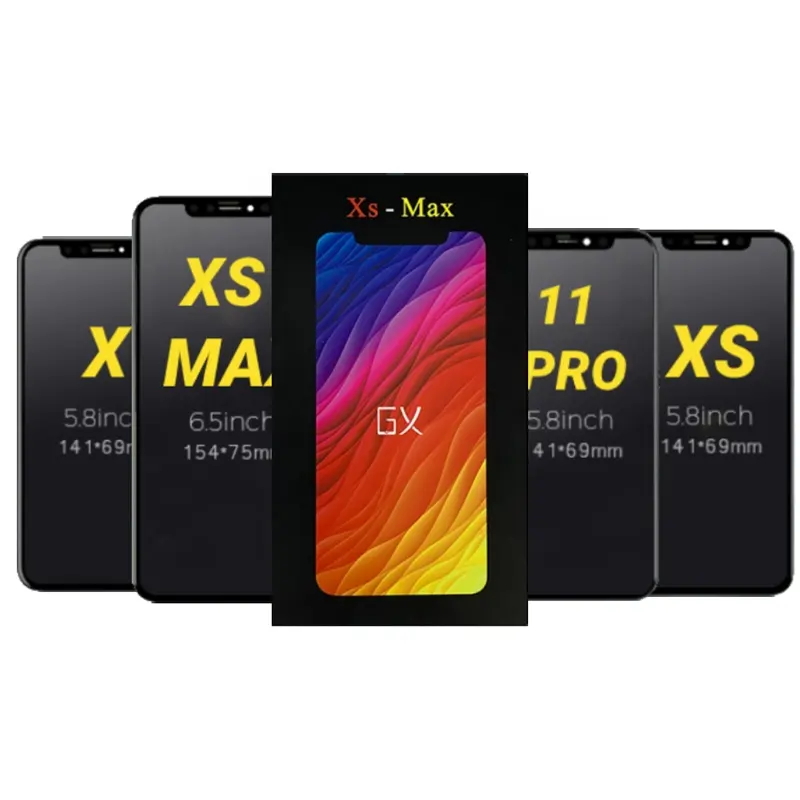 GX OLED गुणवत्ता स्क्रीन iPhone X XS के लिए अधिकतम XR 11 12 13 14 प्रो मैक्स 12 मिनी के लिए iphone x gx एलसीडी स्क्रीन मूल 100 परीक्षण किया