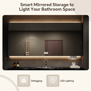 Elegante Mobile da Bagno con Lavabo Singolo o Doppio: Perfetta Combinazione di Stile Lussuoso e Moderno con Specchio Intelligente e Vano Portaoggetti - Product Image 4