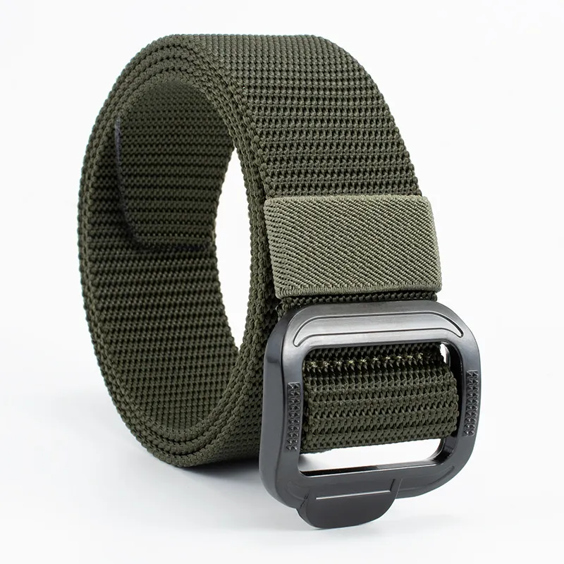 Tactical Belt Double-sided Colors Heavy Duty Webbing Belt Adjustable Military Style Nylon Belts for man