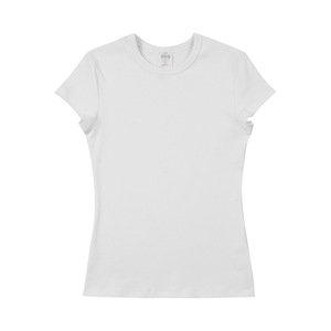 Camiseta <span class=keywords><strong>de</strong></span> Algodón para Mujer, Estilo Veraniego, Manga Corta, Cuello Redondo, Color Sólido, Ajustada, Estilos Variados, Inventario <span class=keywords><strong>de</strong></span> Ropa - Product Image 4