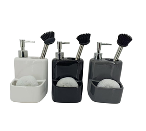 ที่ใส่สบู่เซรามิกเพ้นท์ลายดอกชบาแบบมีที่วางฟองน้ำ สำหรับห้องครัวและห้องน้ำ พร้อมโลโก้สั่งทำ - Product Image 5