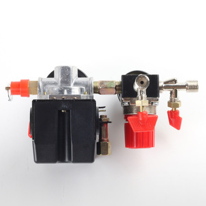 Ensemble de régulateur de pression horizontal G1/2 pour compresseur d'air avec double manomètre 90-120 PSI - Product Image 5