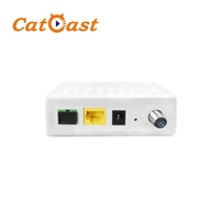 ONU 1GE + CATV XPON HGU ONT Modem serat optik warna FTTH GPON ONT perlengkapan serat optik