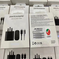 Cargador Superrápido para Reino Unido EP-TA800XBEGEU PD3.0 25W USB-C con Cable Tipo C para Galaxy S25 Edge