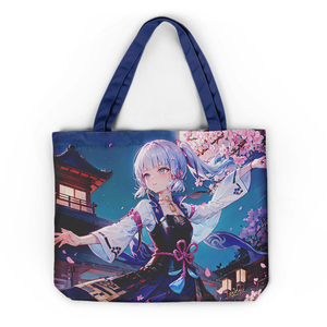 Impresión personalizada regalo de moda cremallera Anime <span class=keywords><strong>Genshin</strong></span> impacto ecológico reutilizable bolsa de compras - Product Image 5