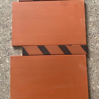 Carreaux de sol en terre cuite, briques carrées, extérieur, taille 200*200, couleur rouge naturel, style rustique