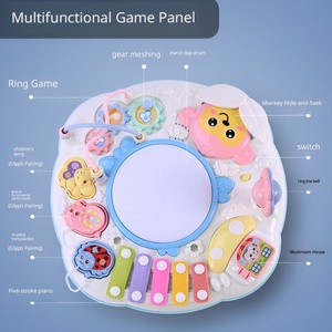 Table d'activités musicales pour bébé, table de jeu d'apprentissage Montessori avec lumières et sons, jouet éducatif précoce pour nourrissons et tout-petits, cadeau - Product Image 5